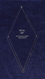 Quilt Templates-45 Degree Diamond 10 Inches with Guideline Holes
