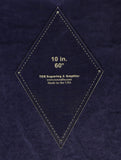 Quilt Templates-60 Degree Diamond 10 Inches with Guideline Holes