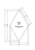 Quilt Templates-60 Degree Diamond 10 Inches with Guideline Holes