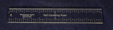 Laser Cut Self Centering Ruler 12 Inches 1/4 Inch Thick -Imperial