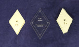 Mylar 2 inch Side Diamonds 51 Piece Set - Quilting / Sewing Templates