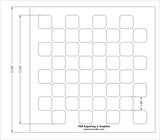 Chess/Checkerboard Stencil 14 Mil -15" X 15" - Painting /Crafts/ Templates