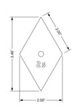 Mylar Diamonds-2 Inch side Diamond 25 Piece Add On Set- No Template