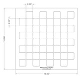 Chess/Checkerboard Stencil 14 Mil -18 X 18 Inches - Painting /Crafts/ Templates