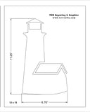 Lighthouse Stencil Mylar 1 Piece of 14 Mil 12 X 15 Inches-