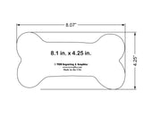 Dog Bone Quilting Template 8.1 x 4.25 Inches- Clear 1/4 Inch Thick Acrylic