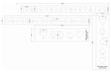 Playing Card Border Set-4 Piece Stencil Set-14 Mil -Painting /Crafts/ Templates