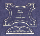 Robbing Peter to Pay Paul 3.5 Inches- 2 Piece Quilting Template Set-Acrylic 1/8 Inch