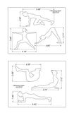 Yoga Stencils- Women-2 Piece Set -14 Mil Mylar