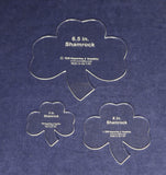 Shamrock 3 Piece Set - 1/4 Inch Clear Acrylic Quilting Template
