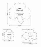 Shamrock 3 Piece Set - 1/8 Inch Clear Acrylic Quilting Template