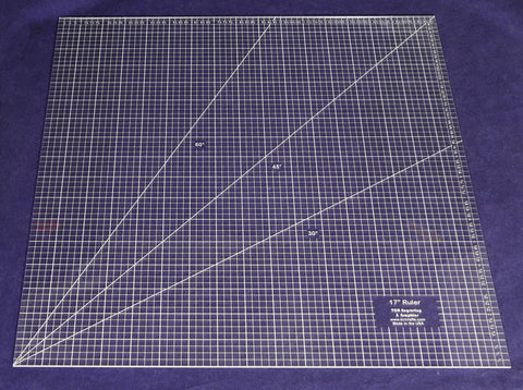 Square Ruler 17 Inches - Clear Acrylic - Quilting/Sewing