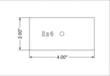 Mylar 4 x 2 Inch Rectangle 25 Piece Add-on Set - Quilting / Sewing Templates