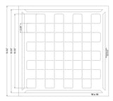 Chess/Checkerboard Stencil 14 Mil -18 X 18 Inches With Border- Painting /Crafts