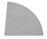 Quarter Circle 20 Inch- 1/4 Inch Thick Clear Acrylic