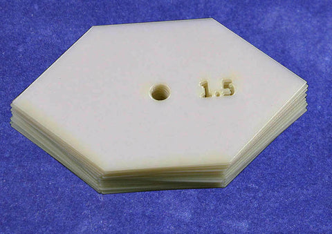 Mylar 1.5 Inch side Flattened Hexagon 25 Piece Add on Set- No Template