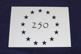 USA 250 Anniversary 13 Star Stencil