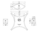 Double Wedding Ring-4 Piece Template Set-1/8 Inch