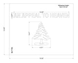 Appeal To Heaven Stencil Mylar 1 Piece of 14 Mil 12 X 15 Inches