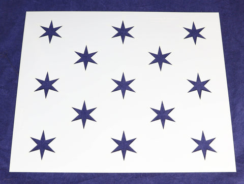 Washington Flag 13 Star Stencil Mylar 1 Piece of 14 Mil 12 X 15 Inches