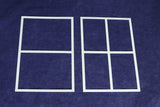 Mylar Scrapbooking Windows - 2 Piece Set Quilting / Sewing Templates