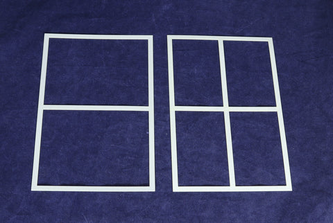 Mylar Scrapbooking Windows - 2 Piece Set Quilting / Sewing Templates