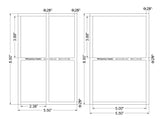 Mylar Scrapbooking Windows - 2 Piece Set Quilting / Sewing Templates