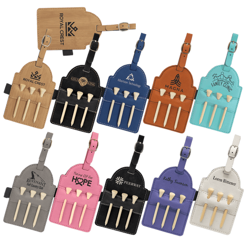 Golf Bag Tag Tee Holder