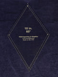 Quilt Templates-60 Degree Diamond 10 Inches with Guideline Holes