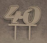 Birthday Cake Toppers - 40 - Assorted Colors