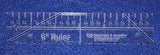 6" Ruler - 1/4" thick. Quilting/Sewing Clear Acrylic - Quilting/sewing