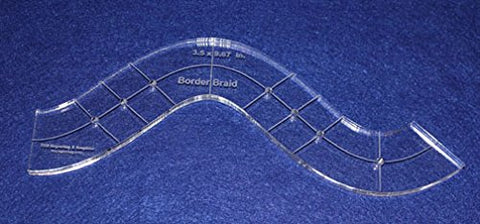 Border Braid- 3/8" Clear Acrylic -Quilting Template -