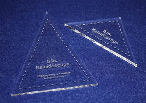 2 Pc Kaleidoscope Set 8 Inch-1/4" for 8 Inch Finished Square W/seam Allowance