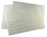 US Flag in 3 parts 8 X 10 Inch Stencils- Mylar 3 Pieces of 14 Mil Painting /Crafts/ Templates