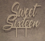 Sweet Sixteen Birthday Cake Topper