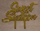 Sweet Sixteen Birthday Cake Topper