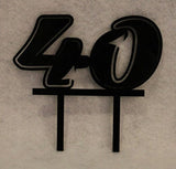 Birthday Cake Toppers - 1/8" Acrylic - Assorted Colors