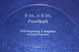 Football Shaped Quilting and Sewing Template- 1/8" or 1/4"