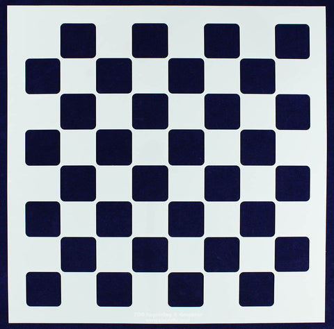 Chess/Checkerboard Stencil 14 Mil -18 X 18 Inches - Painting /Crafts/ Templates