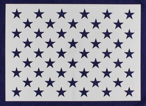 50 Star Field Stencil 14 Mil -19.2 G-Spec" - Painting /Crafts/ Templates