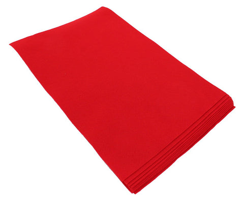 Fiesta Felt- 12x18- 10 Pieces- 100% Acrylic- Red