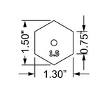 Mylar 1.5 Inch Hexagon 25 Piece Add On Set- No Template