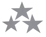 Star Template 3 Piece Set. 7, 8, 9 Inches - Clear 1/4 Inch Thick w/ Guidelines & Center Hole