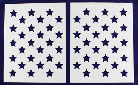 50 Star Field Stencil 14 Mil -22.5"H x 31.5"W - Painting /Crafts/ Templates