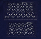 2 Piece 50 Star Field Set -9"H X 11.5L"& 7.25"H x 10.25"L 1/8" Acrylic- Painting /Crafts/Templates