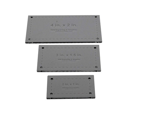 3 Piece Rectangle Set 3x1, 3x1.5, 4x2-1/8"