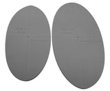 2 Piece Quilt Ovals Templates 6", 7"-1/8"