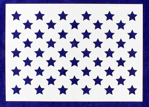 50 Star Field Stencil 14 Mil -10 1/4"H x 14 1/2"W - Painting /Crafts/ Templates
