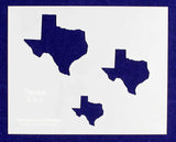 State of Texas 8x10 Stencil (2, 3, 4 Inch Images) 14 Mil Mylar - Painting/Crafts/ Templates
