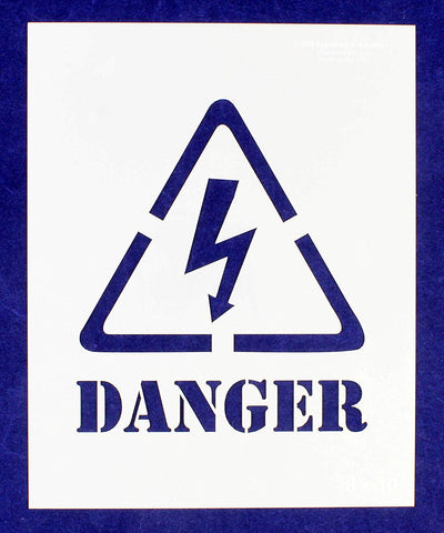 Parent Stencil SKU - Safety Electric Shock - High Voltage